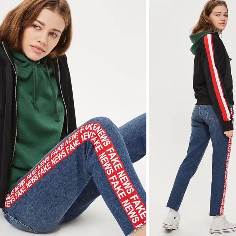 Topshop Fake News Jeans 26